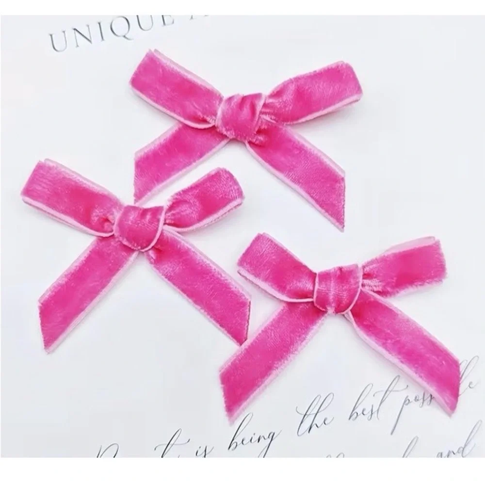 Abbaoww Hot Pink Velvet Ribbon 1/2 Inch Wide 50 Yards for Gift Wrapping & Crafts